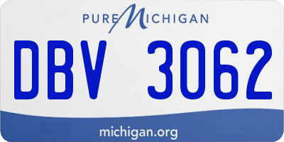 MI license plate DBV3062