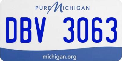 MI license plate DBV3063
