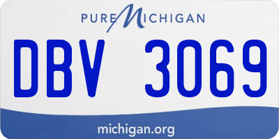 MI license plate DBV3069