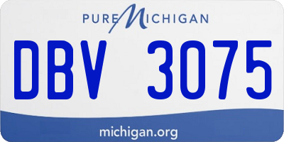 MI license plate DBV3075