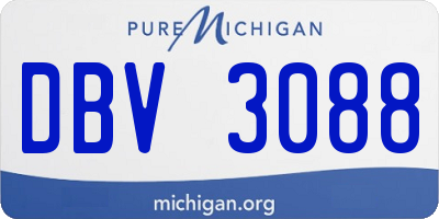 MI license plate DBV3088
