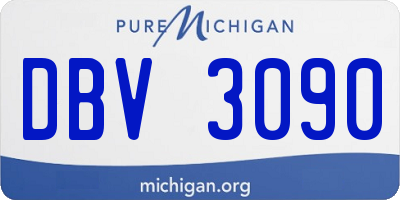 MI license plate DBV3090