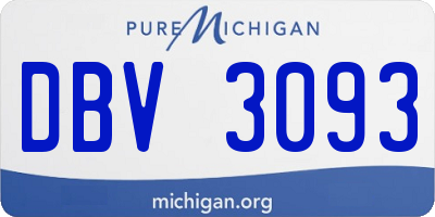 MI license plate DBV3093