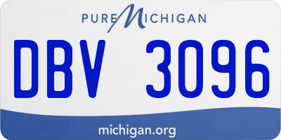 MI license plate DBV3096