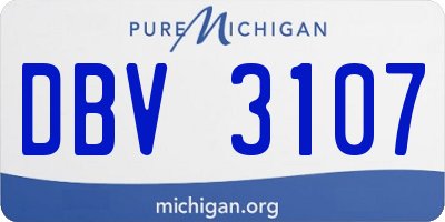 MI license plate DBV3107