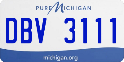 MI license plate DBV3111