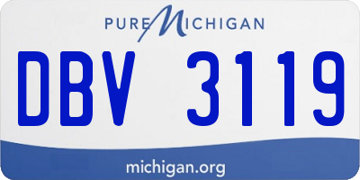 MI license plate DBV3119