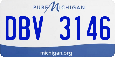 MI license plate DBV3146