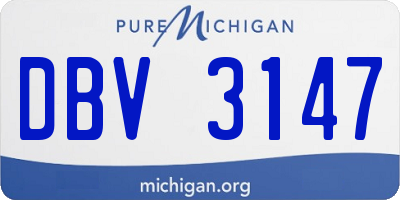 MI license plate DBV3147
