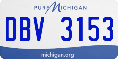 MI license plate DBV3153