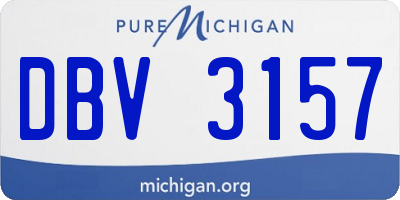MI license plate DBV3157