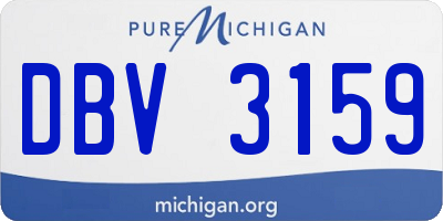 MI license plate DBV3159