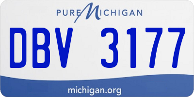 MI license plate DBV3177