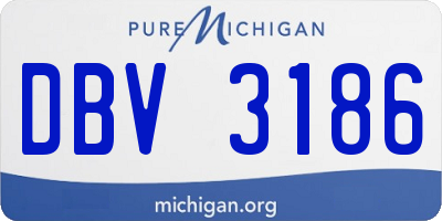 MI license plate DBV3186