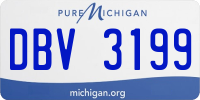 MI license plate DBV3199