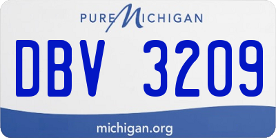 MI license plate DBV3209