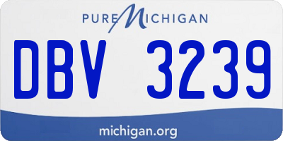 MI license plate DBV3239