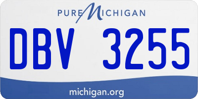 MI license plate DBV3255