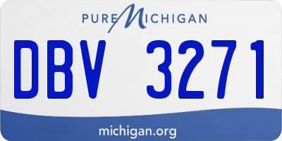 MI license plate DBV3271
