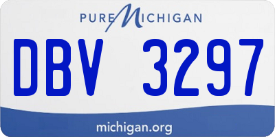 MI license plate DBV3297
