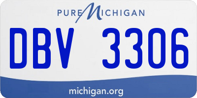 MI license plate DBV3306