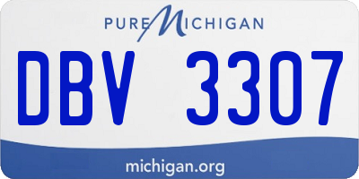 MI license plate DBV3307