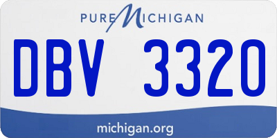 MI license plate DBV3320
