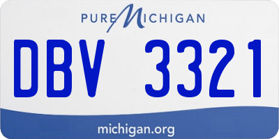 MI license plate DBV3321