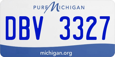MI license plate DBV3327