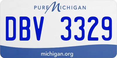 MI license plate DBV3329