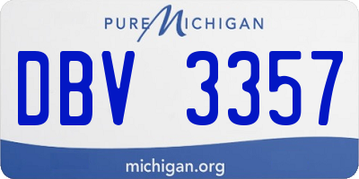 MI license plate DBV3357