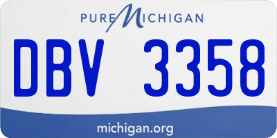 MI license plate DBV3358