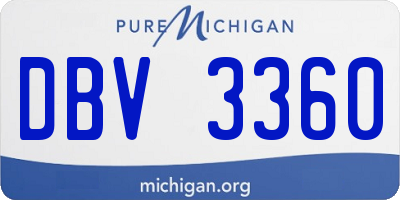 MI license plate DBV3360