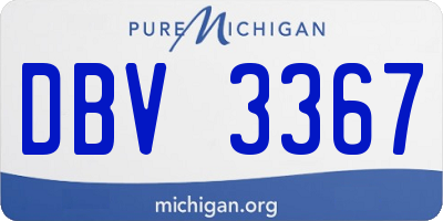 MI license plate DBV3367