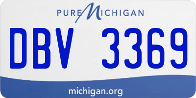MI license plate DBV3369