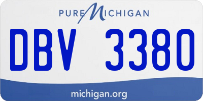MI license plate DBV3380