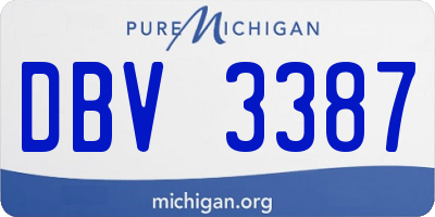 MI license plate DBV3387