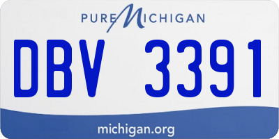 MI license plate DBV3391