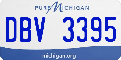 MI license plate DBV3395