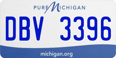 MI license plate DBV3396