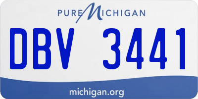 MI license plate DBV3441