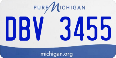 MI license plate DBV3455
