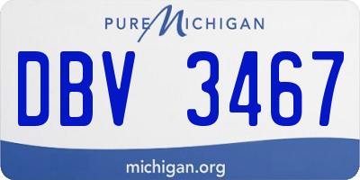 MI license plate DBV3467