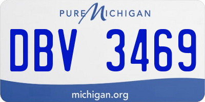 MI license plate DBV3469