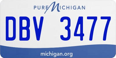 MI license plate DBV3477