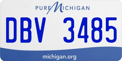 MI license plate DBV3485