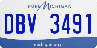 MI license plate DBV3491