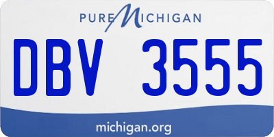 MI license plate DBV3555