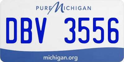 MI license plate DBV3556