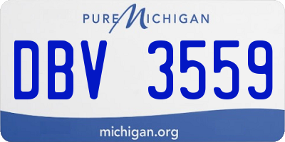 MI license plate DBV3559